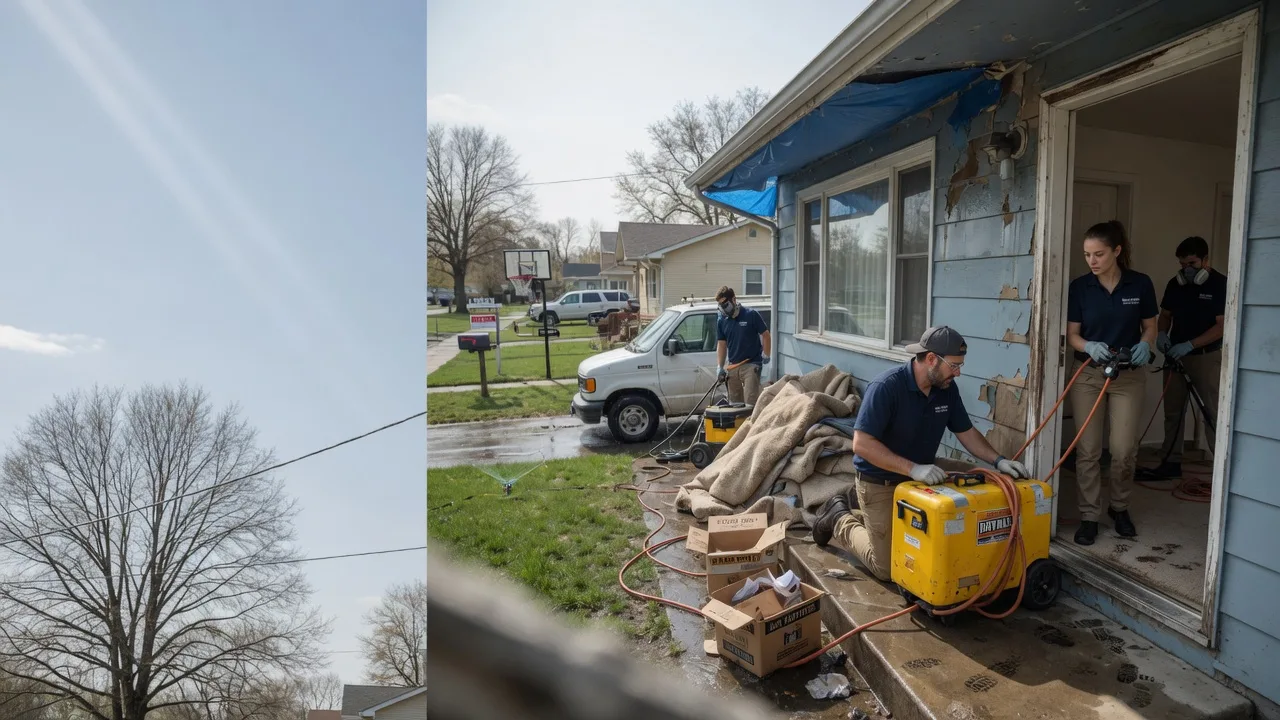 Basement Flood Cleanup in Smithton, IL near me